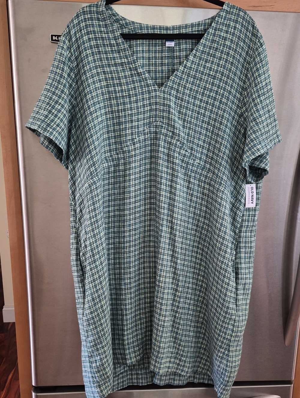 XXL TALL.Old Navy Linen Blend Shift Dress - Picture 2 of 9